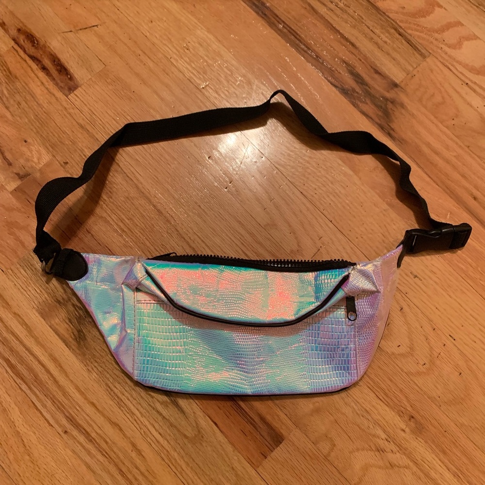 ASOS Hologram Snake Embossed Fanny Pack